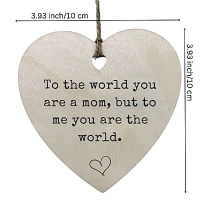 Personalized Heart Family Keepsake Ornament Gift, Heirloom Treasure, Wood Thank You Memento SET 2 Personalized Heart Family Keepsake Ornament Gift, Heirloom Treasure, Wood Thank You Memento SET 2