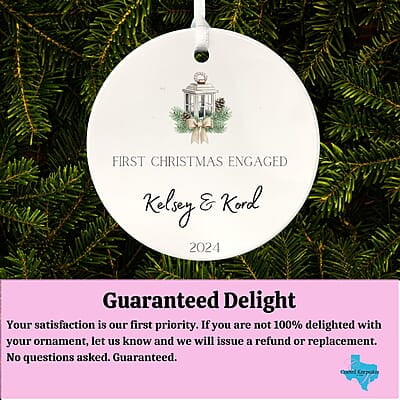 Engagement Ornament, Personalized 2024, Enduring Cherished Quality Ceramic Keepsake, Beautiful Lasting Custom Nostalgic Remembrance Memento Engagement Ornament, Personalized 2024, Enduring Cherished Quality Ceramic Keepsake, Beautiful Lasting Custom Nostalgic Remembrance Memento