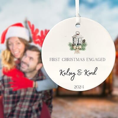 Engagement Ornament, Personalized 2024, Enduring Cherished Quality Ceramic Keepsake, Beautiful Lasting Custom Nostalgic Remembrance Memento Engagement Ornament, Personalized 2024, Enduring Cherished Quality Ceramic Keepsake, Beautiful Lasting Custom Nostalgic Remembrance Memento