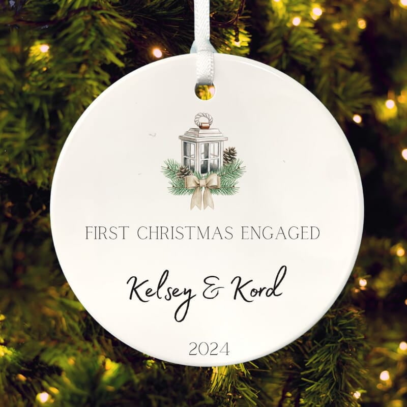 Engagement Ornament, Personalized 2024, Enduring Cherished Quality Ceramic Keepsake, Beautiful Lasting Custom Nostalgic Remembrance Memento Engagement Ornament, Personalized 2024, Enduring Cherished Quality Ceramic Keepsake, Beautiful Lasting Custom Nostalgic Remembrance Memento