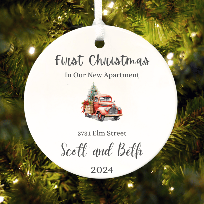 New Apartment Personalized 2024 Ornament, Treasured Quality Lasting Ceramic Keepsake, First Christmas Lasting Treasure, Heirloom Custom Gift New Apartment Personalized 2024 Ornament, Treasured Quality Lasting Ceramic Keepsake, First Christmas Lasting Treasure, Heirloom Custom Gift