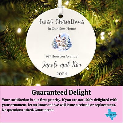 New Address 2 Personalized 2024 Ornament, Custom Quality Lasting Ceramic Keepsake, First Christmas Nostalgic Remembrance Heirloom Gift New Address 2 Personalized 2024 Ornament, Custom Quality Lasting Ceramic Keepsake, First Christmas Nostalgic Remembrance Heirloom Gift