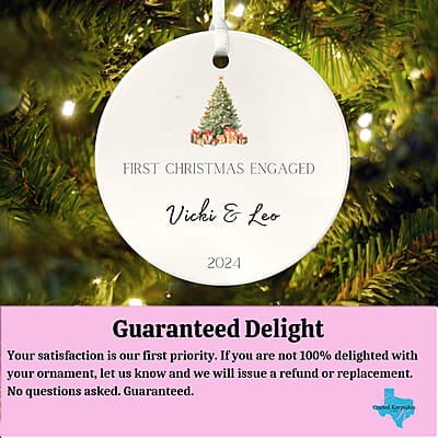 Engagement Ornament 2, Personalized 2024, Enduring Cherished Quality Ceramic Keepsake, Beautiful Lasting Custom Nostalgic Remembrance Memento Engagement Ornament 2, Personalized 2024, Enduring Cherished Quality Ceramic Keepsake, Beautiful Lasting Custom Nostalgic Remembrance Memento