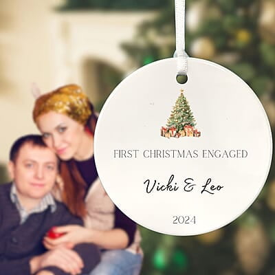 Engagement Ornament 2, Personalized 2024, Enduring Cherished Quality Ceramic Keepsake, Beautiful Lasting Custom Nostalgic Remembrance Memento Engagement Ornament 2, Personalized 2024, Enduring Cherished Quality Ceramic Keepsake, Beautiful Lasting Custom Nostalgic Remembrance Memento
