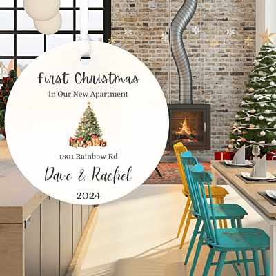 New Apartment Personalized 2024 Ornament Keepsake, First Christmas, Heirloom Custom Gift New Apartment Personalized 2024 Ornament Keepsake, First Christmas, Heirloom Custom Gift