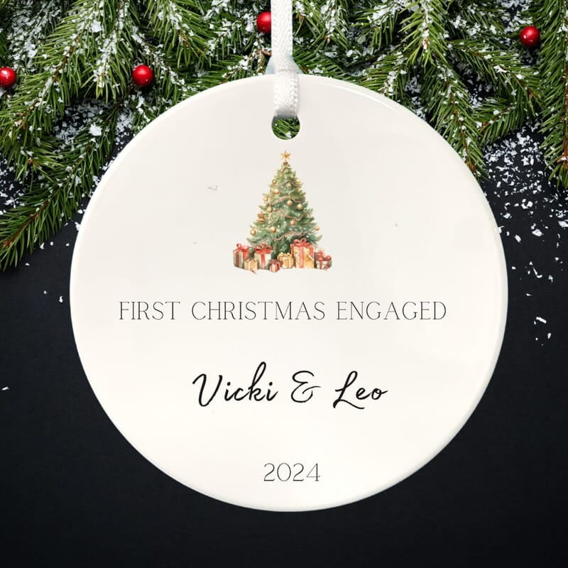 Engagement Ornament 2, Personalized 2024, Enduring Cherished Quality Ceramic Keepsake, Beautiful Lasting Custom Nostalgic Remembrance Memento Engagement Ornament 2, Personalized 2024, Enduring Cherished Quality Ceramic Keepsake, Beautiful Lasting Custom Nostalgic Remembrance Memento