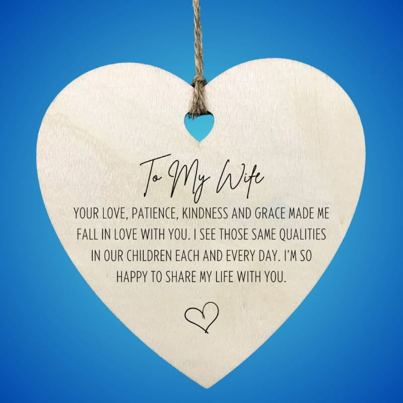 Personalized Heart Family Keepsake Ornament Gift, Heirloom Treasure, Wood Thank You Memento wife Personalized Heart Family Keepsake Ornament Gift, Heirloom Treasure, Wood Thank You Memento wife