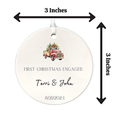 Engagement Ornament 4, Personalized 2024, Enduring Cherished Ceramic Keepsake, Custom Memento Engagement Ornament 4, Personalized 2024, Enduring Cherished Ceramic Keepsake, Custom Memento