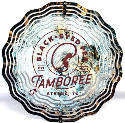 Athens, Texas Black Eyed Pea Jamboree 10" Wind Spinner