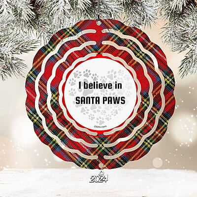 Breeds Starting with B Dog Santa Hat Personalized 4" Wind Spinner Ornament Keepsake Pet Parent Gift Breeds Starting with B Dog Santa Hat Personalized 4" Wind Spinner Ornament Keepsake Pet Parent Gift