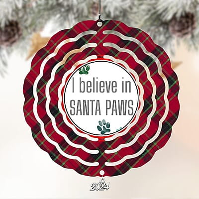 Breeds Starting with E - H Cat in Santa Hat Personalized 4" Wind Spinner Christmas Ornament Pet Gift Breeds Starting with E - H Cat in Santa Hat Personalized 4" Wind Spinner Christmas Ornament Pet Gift