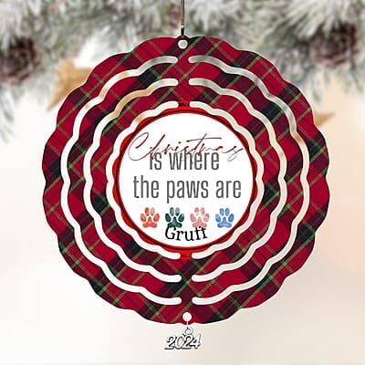 Breeds Starting with T - Y Cat in Santa Hat Personalized 4" Wind Spinner Christmas Ornament Pet Gift Breeds Starting with T - Y Cat in Santa Hat Personalized 4" Wind Spinner Christmas Ornament Pet Gift