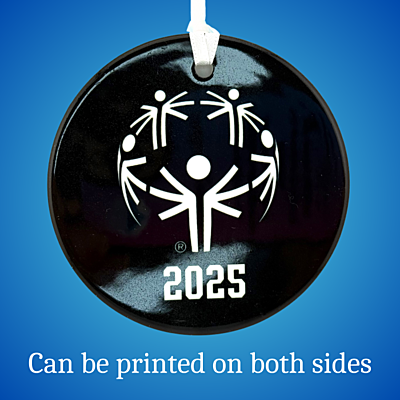 Custom 3" Ceramic Ornaments – Tyler Rose Special Olympics Basketball Fundraiser Back with year Custom 3" Ceramic Ornaments – Tyler Rose Special Olympics Basketball Fundraiser Back with year