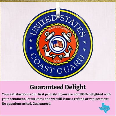 Coast Guard Ceramic Ornament, Custom Military Keepsake Gift Patriotic Serviceman, Veteran Coast Guard Ceramic Ornament, Custom Military Keepsake Gift Patriotic Serviceman, Veteran