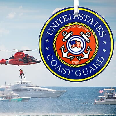 Coast Guard Ceramic Ornament, Custom Military Keepsake Gift Patriotic Serviceman, Veteran Coast Guard Ceramic Ornament, Custom Military Keepsake Gift Patriotic Serviceman, Veteran