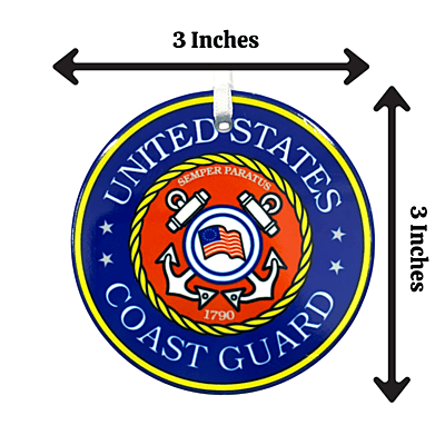 Coast Guard Ceramic Ornament, Custom Military Keepsake Gift Patriotic Serviceman, Veteran Coast Guard Ceramic Ornament, Custom Military Keepsake Gift Patriotic Serviceman, Veteran