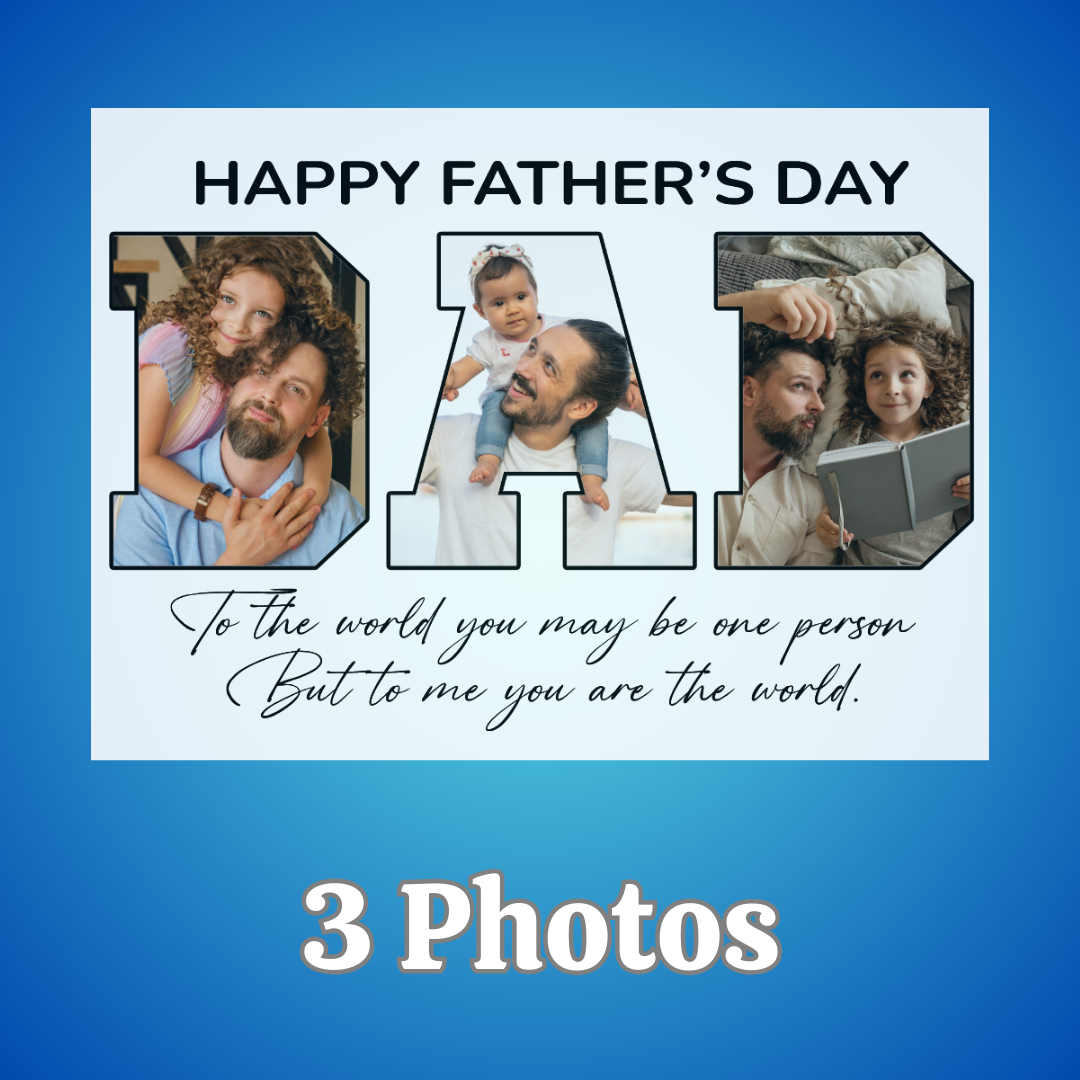Dad - Grandpa 10 x 8 Custom Personalized Photo Sign Dad - Grandpa 10 x 8 Custom Personalized Photo Sign