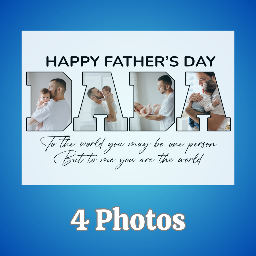 Dad - Grandpa 10 x 8 Custom Personalized Photo Sign Dad - Grandpa 10 x 8 Custom Personalized Photo Sign