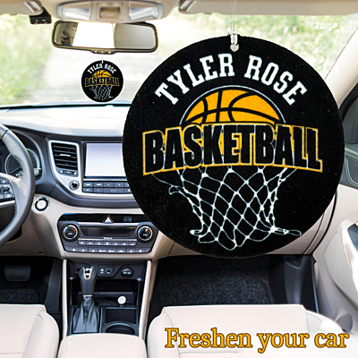 Custom Round Air Freshener – Tyler Rose Special Olympics Basketball Fundraiser use in car Custom Round Air Freshener – Tyler Rose Special Olympics Basketball Fundraiser use in car