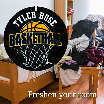 Custom Round Air Freshener – Tyler Rose Special Olympics Basketball Fundraiser freshen room Custom Round Air Freshener – Tyler Rose Special Olympics Basketball Fundraiser freshen room