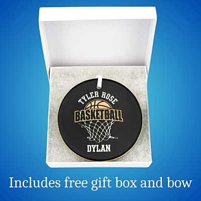 Custom 3" Ceramic Ornaments – Tyler Rose Special Olympics Basketball Fundraiser In gift box Custom 3" Ceramic Ornaments – Tyler Rose Special Olympics Basketball Fundraiser In gift box
