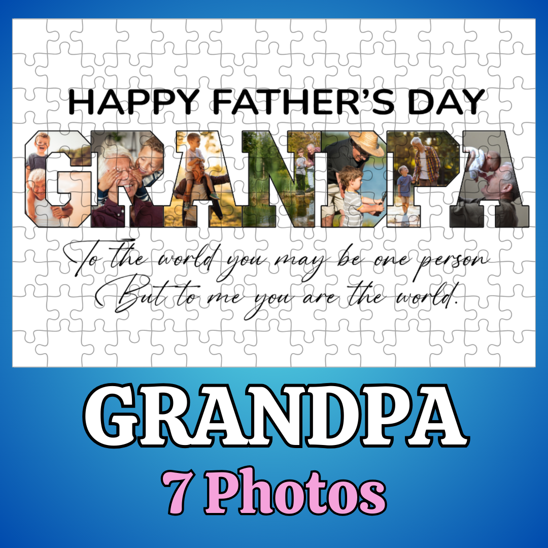 Grandpa 10 x 8 Custom Personalized Photo Jigsaw Puzzle Grandpa 10 x 8 Custom Personalized Photo Jigsaw Puzzle