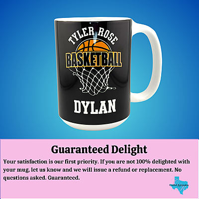 Custom Tyler Rose Basketball Fundraiser 15 oz Ceramic Mug Guarantee Custom Tyler Rose Basketball Fundraiser 15 oz Ceramic Mug Guarantee