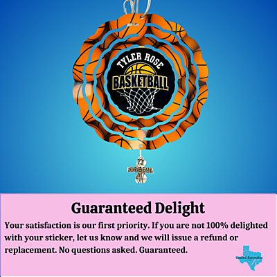 Custom 4" Aluminum Wind Spinners – Tyler Rose Special Olympics Basketball Fundraiser guarantee Custom 4" Aluminum Wind Spinners – Tyler Rose Special Olympics Basketball Fundraiser guarantee