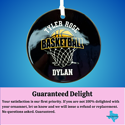 Custom 3" Ceramic Ornaments – Tyler Rose Special Olympics Basketball Fundraiser Guarantee Custom 3" Ceramic Ornaments – Tyler Rose Special Olympics Basketball Fundraiser Guarantee