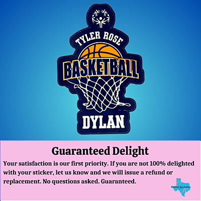 Personalized Custom Vinyl Waterproof Stickers – Tyler Rose Special Olympics Basketball guarantee Personalized Custom Vinyl Waterproof Stickers – Tyler Rose Special Olympics Basketball guarantee