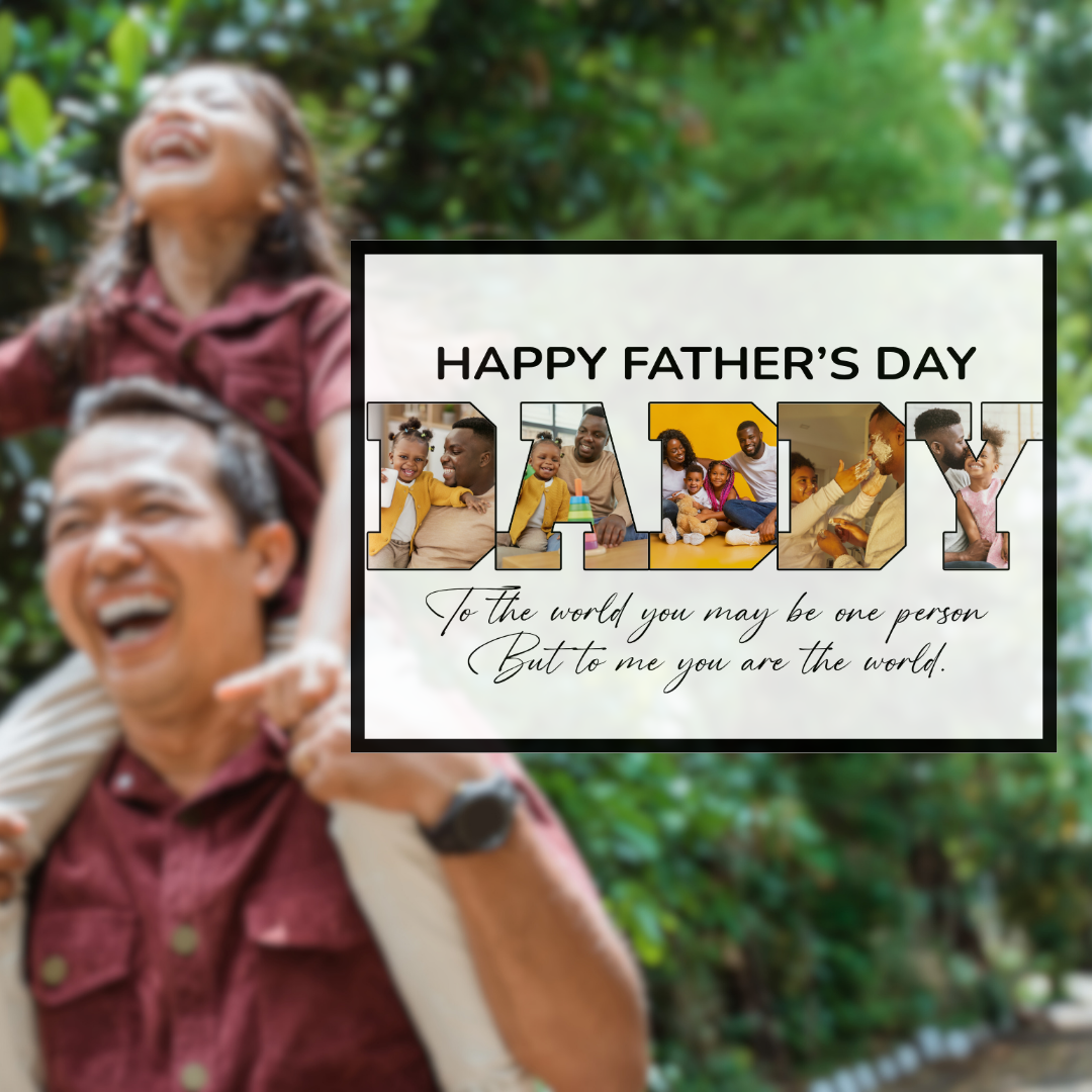 Dad - Grandpa 10 x 8 Custom Personalized Photo Sign Dad - Grandpa 10 x 8 Custom Personalized Photo Sign