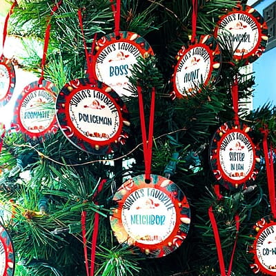 Santa's Favorite Family Friends Ornament Stocking Stuffer, Keepsake, Family, Group Gift Santa's Favorite Family Friends Ornament Stocking Stuffer, Keepsake, Family, Group Gift