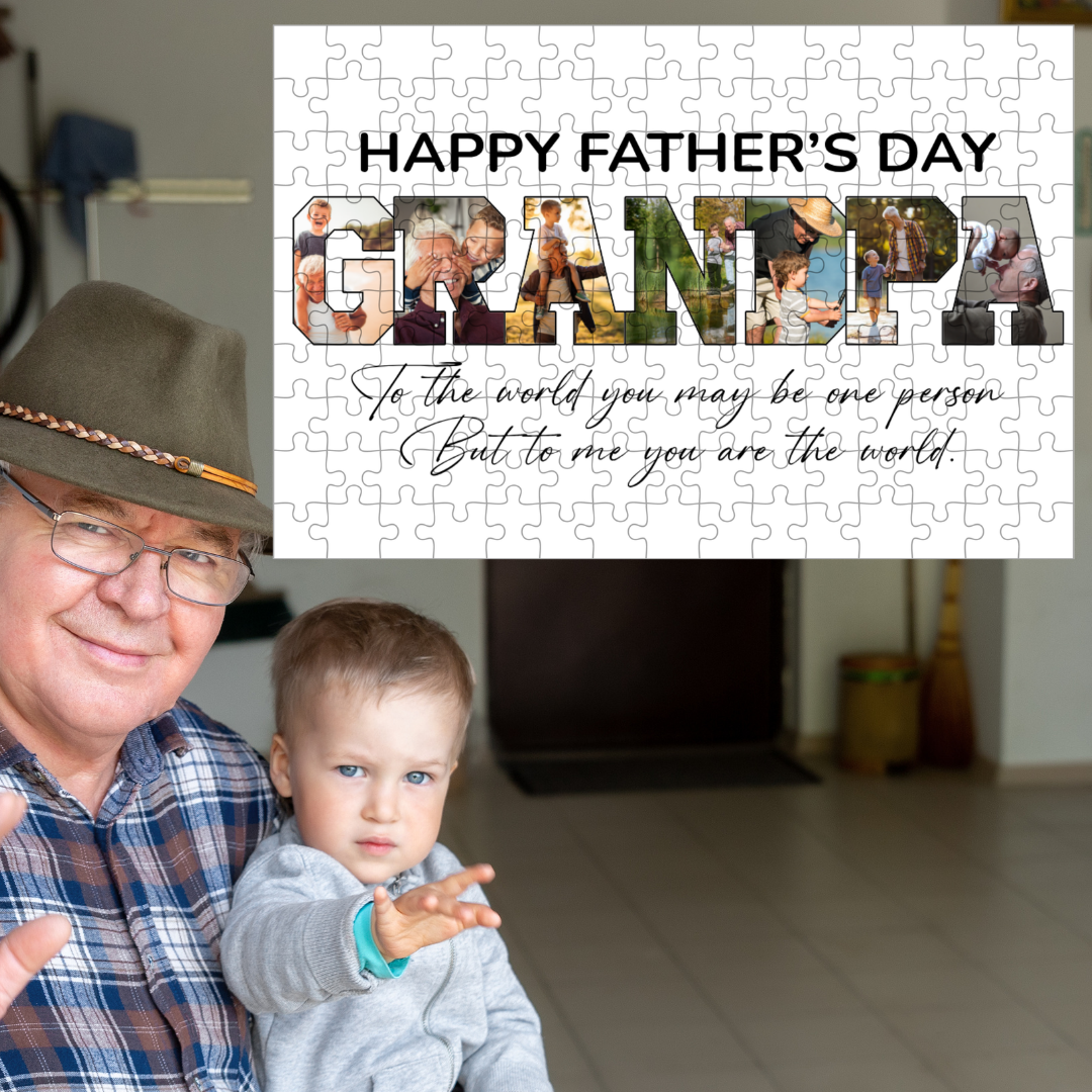 Grandpa 10 x 8 Custom Personalized Photo Jigsaw Puzzle Grandpa 10 x 8 Custom Personalized Photo Jigsaw Puzzle