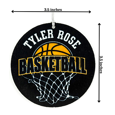 Custom Round Air Freshener – Tyler Rose Special Olympics Basketball Fundraiser size Custom Round Air Freshener – Tyler Rose Special Olympics Basketball Fundraiser size