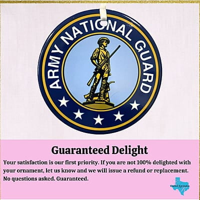 National Guard Ceramic Ornament, Custom Military Keepsake Gift Patriotic Serviceman, Veteran National Guard Ceramic Ornament, Custom Military Keepsake Gift Patriotic Serviceman, Veteran