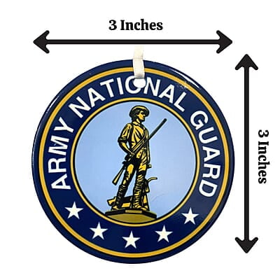 National Guard Ceramic Ornament, Custom Military Keepsake Gift Patriotic Serviceman, Veteran National Guard Ceramic Ornament, Custom Military Keepsake Gift Patriotic Serviceman, Veteran