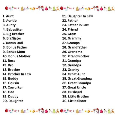 Santa's Favorite Family Friends Ornament Stocking Stuffer, Keepsake, Family, Group Gift Santa's Favorite Family Friends Ornament Stocking Stuffer, Keepsake, Family, Group Gift