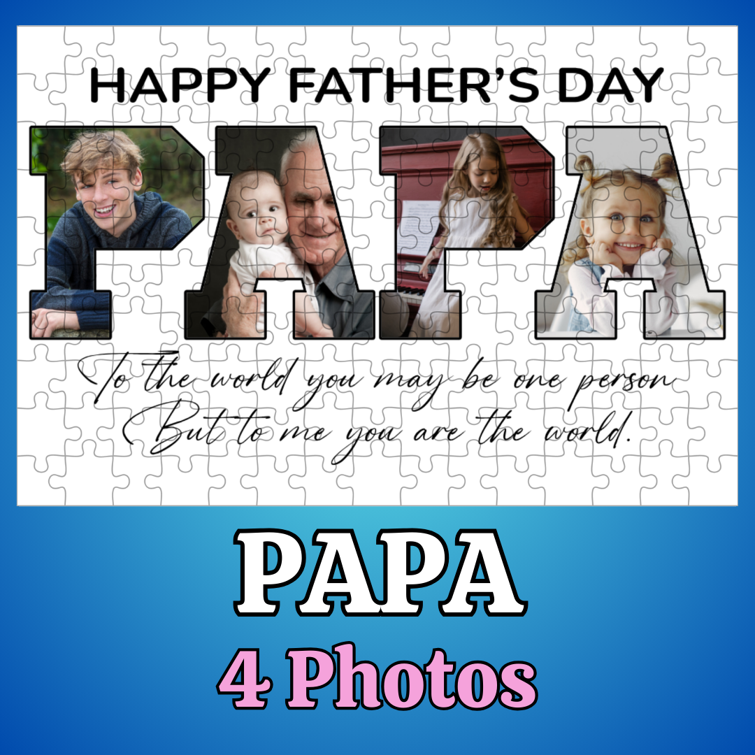 Grandpa 10 x 8 Custom Personalized Photo Jigsaw Puzzle Grandpa 10 x 8 Custom Personalized Photo Jigsaw Puzzle