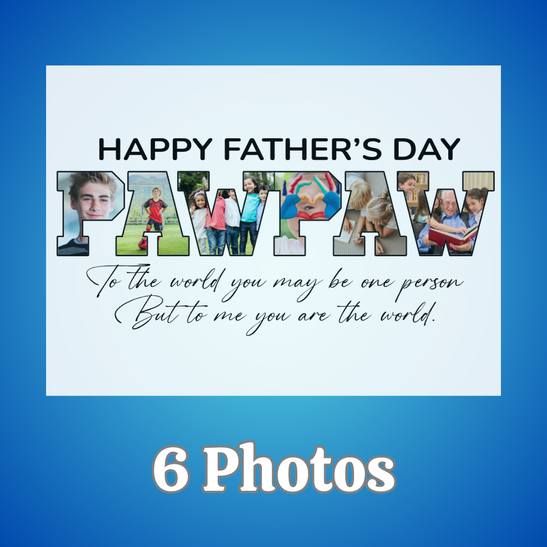 Dad - Grandpa 10 x 8 Custom Personalized Photo Sign Dad - Grandpa 10 x 8 Custom Personalized Photo Sign