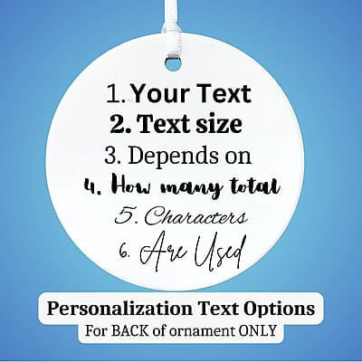 Personalized Scriptures - 3 inch Ceramic Ornament Personalized Scriptures - 3 inch Ceramic Ornament
