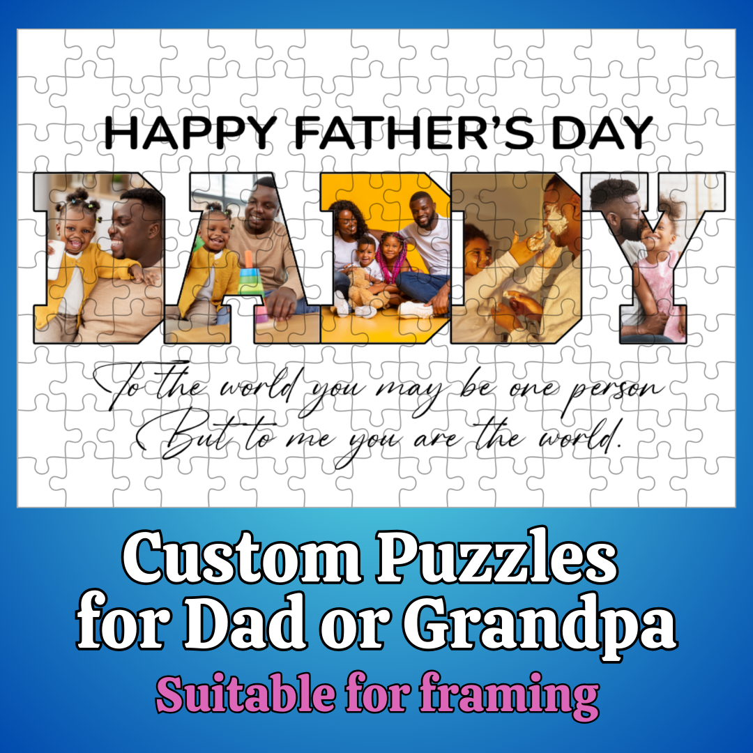 Grandpa 10 x 8 Custom Personalized Photo Jigsaw Puzzle