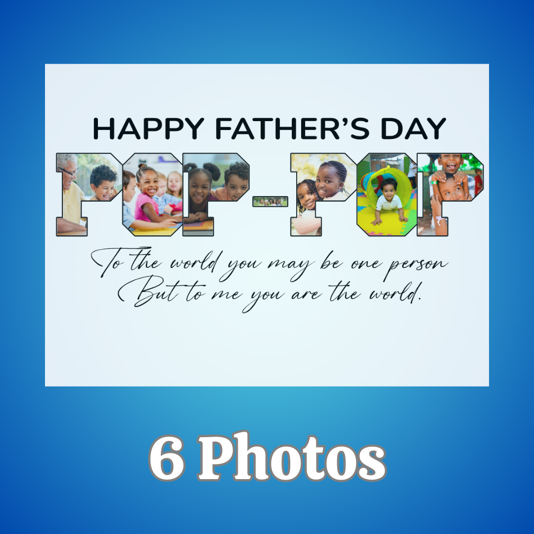 Dad - Grandpa 10 x 8 Custom Personalized Photo Sign Dad - Grandpa 10 x 8 Custom Personalized Photo Sign