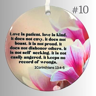 Personalized Scriptures - 3 inch Ceramic Ornament Personalized Scriptures - 3 inch Ceramic Ornament