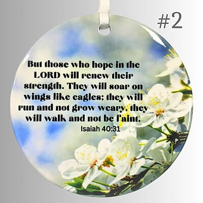 Personalized Scriptures - 3 inch Ceramic Ornament Personalized Scriptures - 3 inch Ceramic Ornament