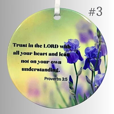 Personalized Scriptures - 3 inch Ceramic Ornament Personalized Scriptures - 3 inch Ceramic Ornament