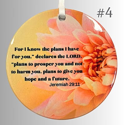 Personalized Scriptures - 3 inch Ceramic Ornament Personalized Scriptures - 3 inch Ceramic Ornament