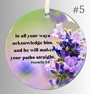 Personalized Scriptures - 3 inch Ceramic Ornament Personalized Scriptures - 3 inch Ceramic Ornament