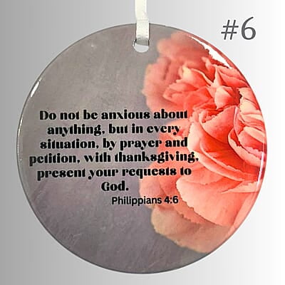 Personalized Scriptures - 3 inch Ceramic Ornament Personalized Scriptures - 3 inch Ceramic Ornament