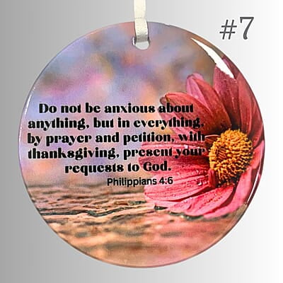 Personalized Scriptures - 3 inch Ceramic Ornament Personalized Scriptures - 3 inch Ceramic Ornament