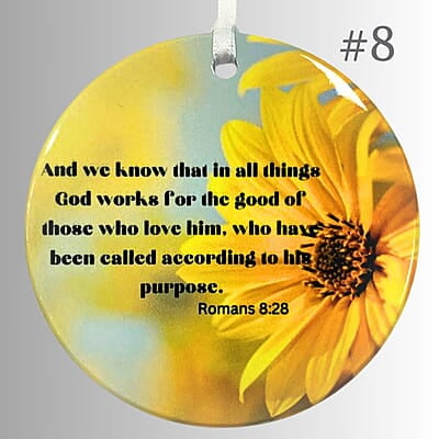 Personalized Scriptures - 3 inch Ceramic Ornament Personalized Scriptures - 3 inch Ceramic Ornament